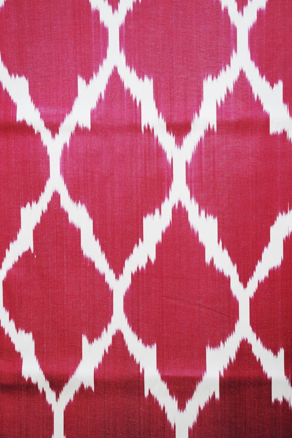 Red Pajama handwoven Ikat Silk - SABINA PATEL