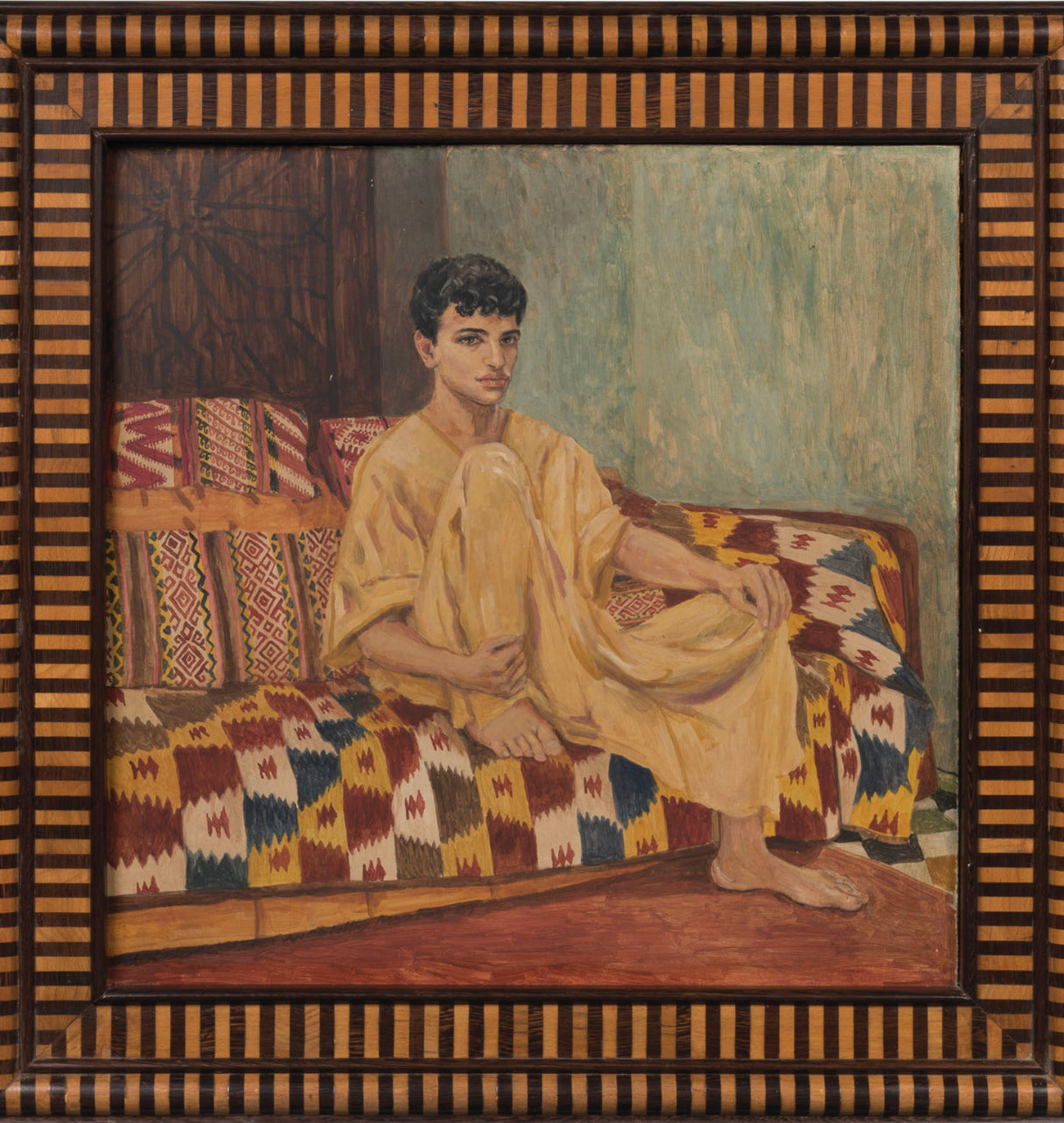 "Portrait of a young gentleman seated on a sofa" by NICOLETTE MEERES 1938 - SABINA PATEL