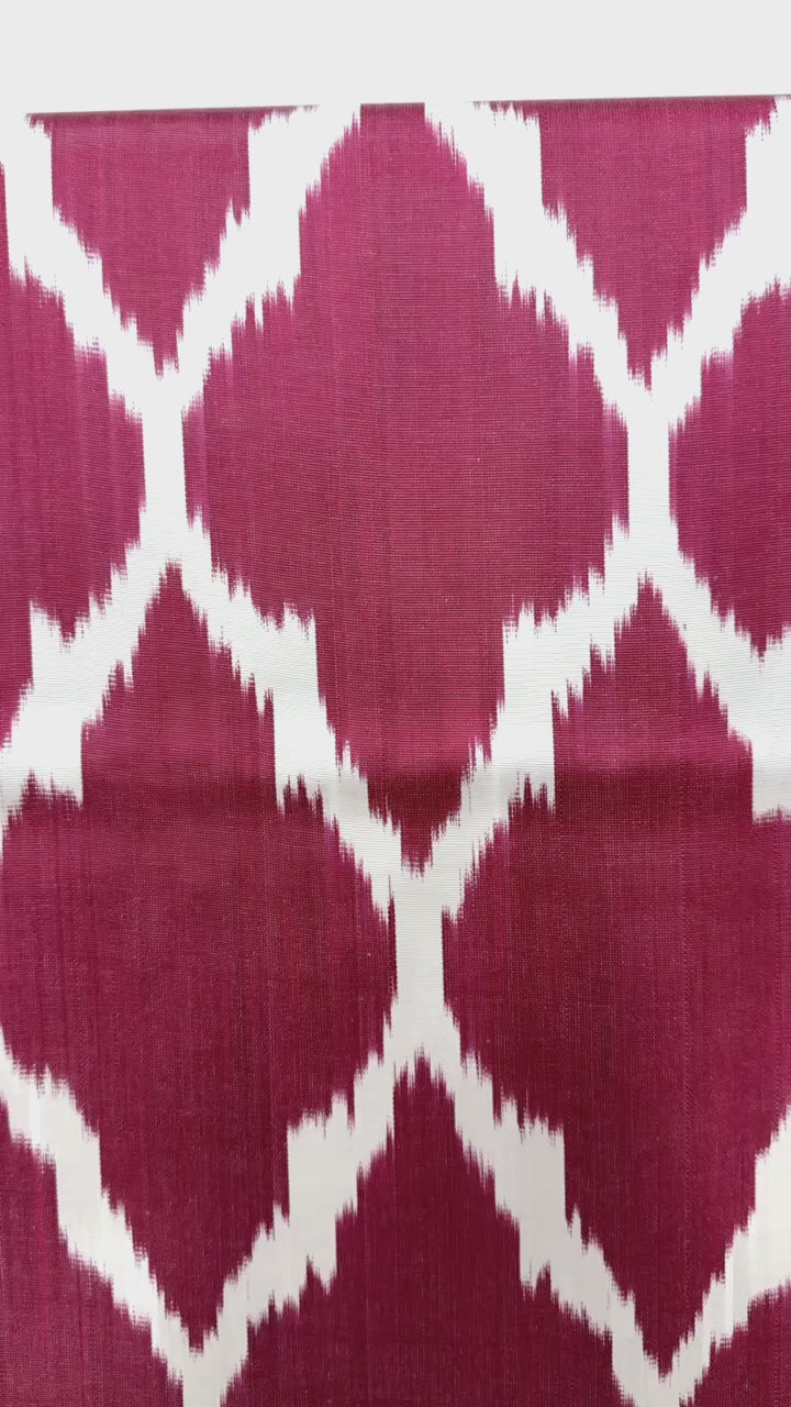 Red Pajama handwoven Ikat Silk - SABINA PATEL